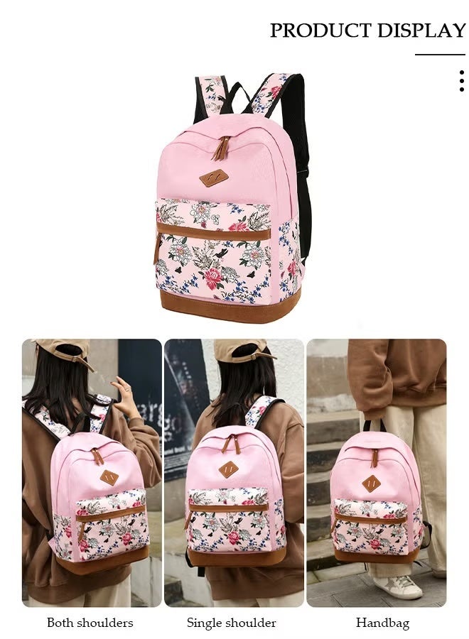 حقائب المدرسة للأطفال 3pcs مجموعة حقيبة الظهر,حقائب الظهر المدرسية للفتيات المراهقات حقائب الكتب المدرسية مجموعة حقيبة الغداء القلم الرصاص حالة السفر حقيبة النهار الخفيفة الوزن حقيبة المدرسة للأطفال,لطيف الطالب حقيبة الظهر مجموعة حقيبة المدرسة ذات القدرة الكبيرة الوظيفية للأطفال الفتيات - Image 3